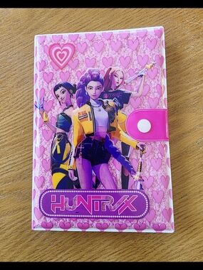 KPop Demon Hunters Huntrix Girls Button Close Soft Cover Notebook